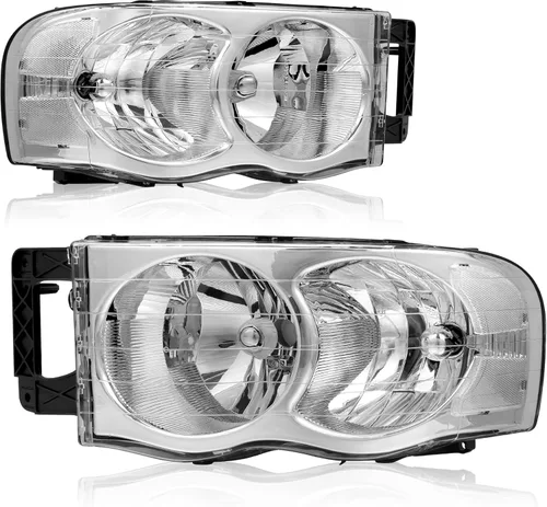 Vista 40 de oEdRo Conjunto de faros delanteros compatible con faros delanteros Accord 2003-2007, faro con carcasa cromada, reflectores ámbar, luces delanteras