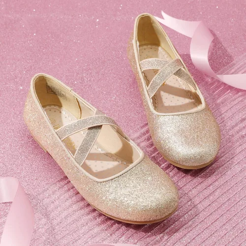 Vista 3 de DREAM PAIRS Zapatos de vestir de bailarina para niñas, zapatos planos Mary Jane