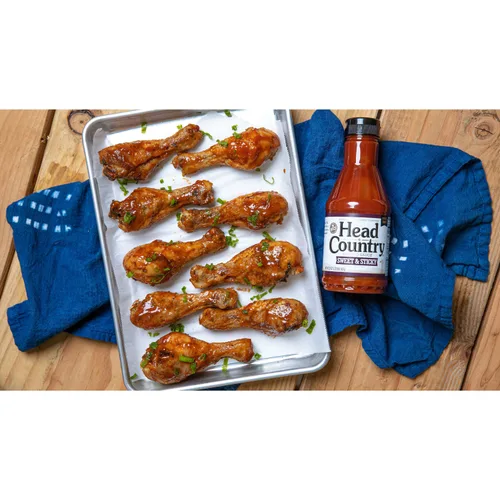 Vista 2 de Head Country Bar-B-Q Salsa, dulce y pegajosa Salsa barbacoa sin gluten sin alérgenos ni conservantes Salsa de barbacoa dulce y robusta ideal