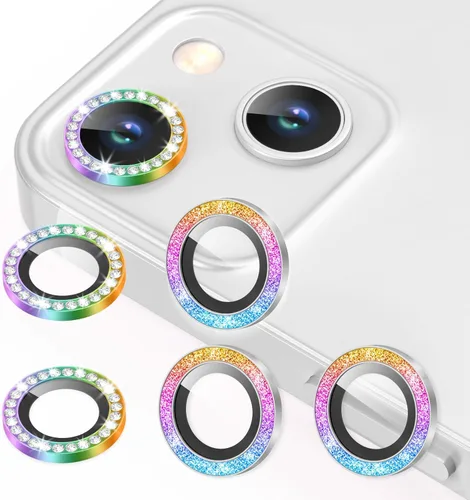 Vista 51 de AGVEE Paquete de 6 unidades para iPhone 12 Pro/12/12 Mini/11 Pro Max/11 Pro/11 Pro/11 Protector de lente de cámara, anillo de metal brillante