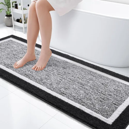Vista 49 de OLANLY Alfombras de baño 24x16, tapetes de baño extra suaves y absorbentes de microfibra, antideslizantes, lavables a máquina, secan rápido