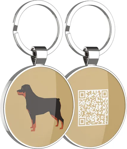 Vista 18 de Etiquetas para perros con código QR, etiquetas de perro personalizadas para mascotas, etiquetas de identificación de perro, etiquetas de nombre