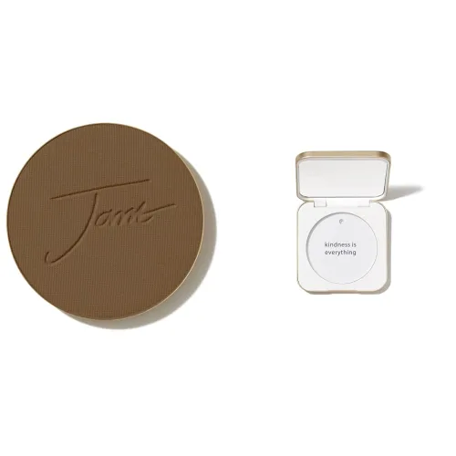 Vista 33 de Jane Iredale PurePressed Base Polvo Mineral de Maquillaje de Repuesto o Juego de Compacto Rellenable Polvo Prensado Semi Mate con SPF Sin Talco