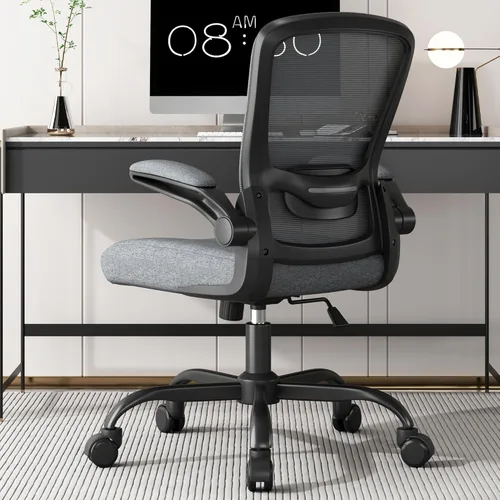 Vista 14 de Silla de oficina Mimoglad, silla de escritorio ergonómica con soporte lumbar ajustable, silla de computadora de malla de respaldo alto
