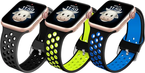 Vista 12 de Compatible con correa de Apple Watch para niños, correa de silicona impermeable para niños y niñas, compatible con Apple Watch Series