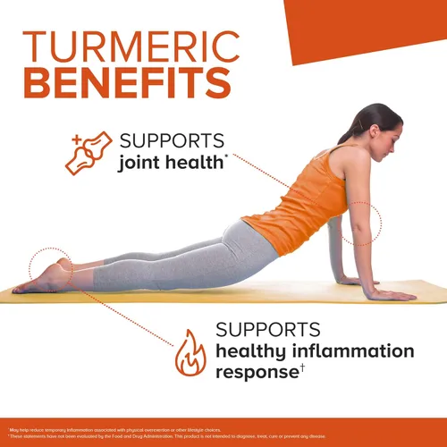 Vista 2 de Qunol Suplemento de curcumina de cúrcuma, 1000 mg con absorción ultra alta, para apoyo articular, cápsulas extra fuertes, 150