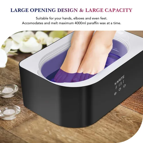 Vista 5 de KARITE Recambios de cera de parafina, paquete de 10 bloques de perlas de cera de parafina perfumada de lavanda para baño de parafina, repuestos