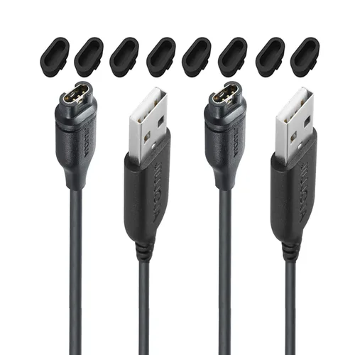 Vista 8 de Para Garmin Impact Approach X10 S10/Fenix 5 5X Plus Cargador Clip de carga Cable de datos de sincronización para Approach S10 S40 S60 X10, Quatix 5