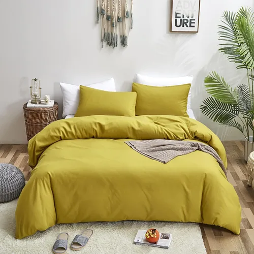 Vista 263 de CLOTHKNOW Juego de edredón de 3 piezas a cuadros color beige óxido, tamaño Full, juego de ropa de cama de cuadros edredón terracota con 2 fundas