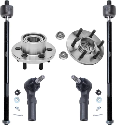 Vista 196 de Detroit Axle - Kit de 4 piezas de manguetas de dirección para Honda Civic 2006-2011, 2 manguetas de dirección delanteras y bujes de ruedas