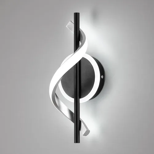 Vista 14 de EIDISUNY Apliques LED de pared para interiores, luces LED de montaje en pared de 12 W, lámpara de pared moderna en espiral, lámpara de pared de 3000