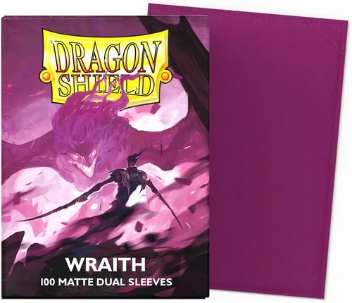 Vista 2 de Dragon Shield Fundas para cartas de tamaño estándar mate dual 100 unidades - Fundas TCG premium suaves y resistentes - Compatibles con Pokémon