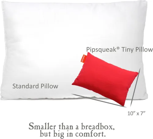 Vista 42 de Almohada de microfibra Pipsqueak - Pequeña, Mini, Pequeña - 27.9 x 17.8 cm - Perfecta para viajes, autos, aviones, camping, perros, niños pequeños
