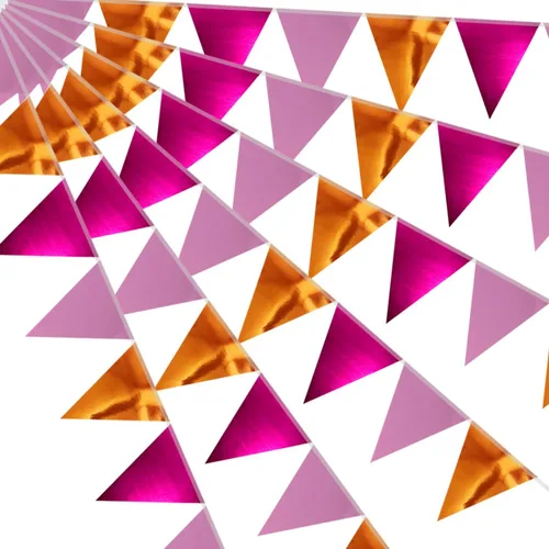 Vista 36 de Banderín de camuflaje de 49 pies, banderas triangulares de camuflaje del ejército para decoraciones de fiesta de cumpleaños