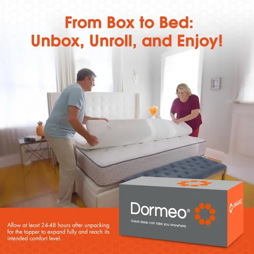 Vista 9 de Dormeo Premium Cubrecolchón Twin de Enfriamiento - Tecnología OctaspringⓇ de 3 zonas para un soporte óptimo de la espalda, fondo antideslizante