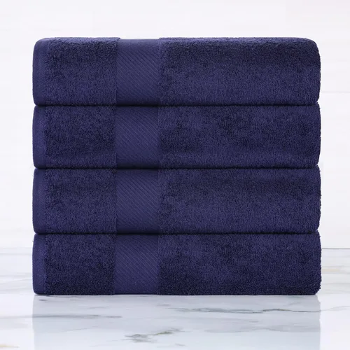 Vista 65 de SUPERIOR Kendell - Juego de 4 toallas de baño de algodón egipcio, absorbentes, para la ducha, artículos esenciales para el spa, toallas grandes