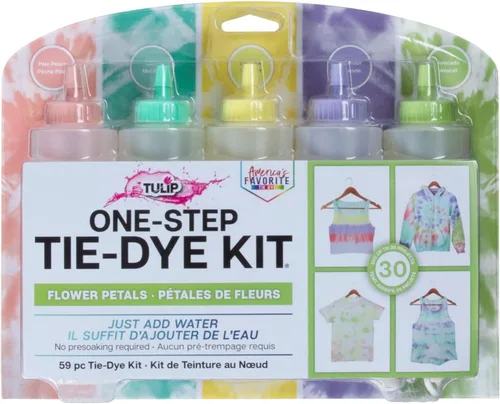 Vista 9 de Kit de teñido anudado artesanal Tulip con botella para mezclar colores, nuestros colores más vibrantes