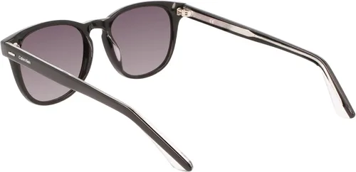Vista 4 de Calvin Klein CK22515S - Lentes de sol redondos, color negro, talla única, Negro