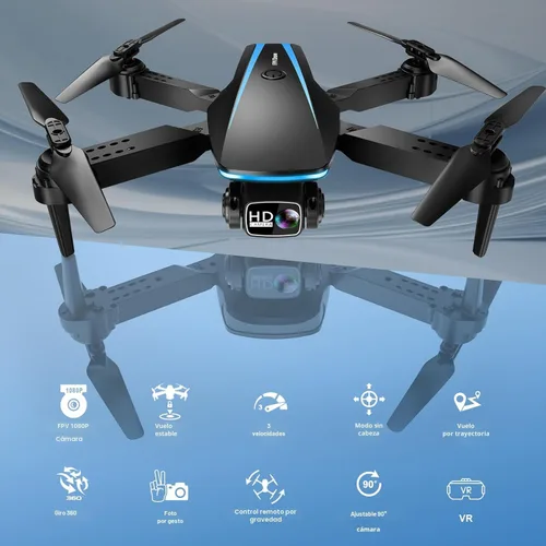 Vista 2 de Oddire - Dron con cámara - Drones para adultos, con 2 baterías, estuche de transporte, hélices, dron plegable HD 1080P con vuelo estable