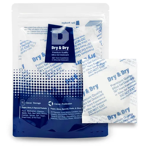Vista 44 de Dry & Dry - Paquetes de gel de sílice desecantes, de 20 gramos (0.7 onzas), recargables, 50 paquetes