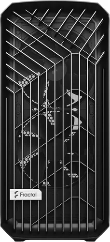 Vista 2 de Fractal Design Torrent Black - Panel lateral sólido - Rejilla abierta para máxima entrada de aire - Dos PWM de 7.087 in y tres ventiladores de 5.512