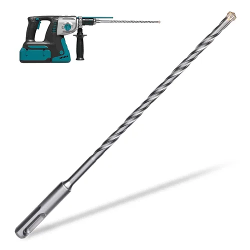 Vista 21 de Broca de martillo giratorio SDS Plus de 1 pulgada x 10 pulgadas, punta cruzada de carburo de doble rosca para hormigón, ladrillo y piedra