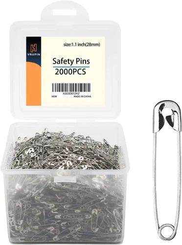 Vista 8 de 1000 piezas – Kit de herramientas de clips de 1.1 pulgadas – Alfileres decorativos surtidos, accesorios de costura