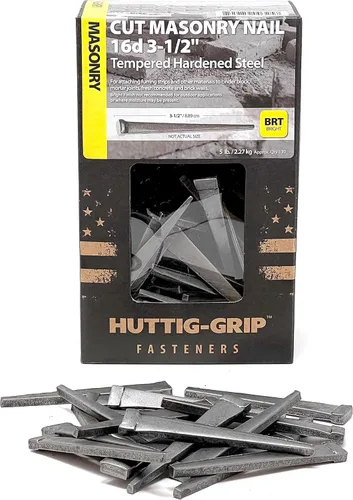 Vista 9 de Huttig-Grip - Clavo de mampostería de corte de 2 pulgadas 6d para montaje de tiras de pelaje, paquete de 420 clavos de 5 libras