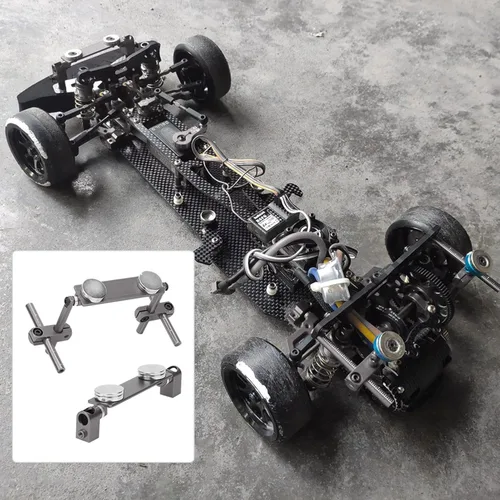 Vista 3 de Milltrip Soportes magnéticos para el cuerpo RC, montaje magnético de carrocería, kit de montaje de carcasa magnética de aluminio, soporte de poste