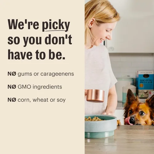 Vista 7 de The Honest Kitchen Pumpkin POUR OVERS - Toppers húmedos para perros (paquete de 12), 5.5 onzas, estofado de pollo