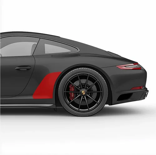 Vista 28 de Adhesivos de vinilo para guardabarros laterales con chip de roca lateral compatibles con Porsche 911 996 997 991 992 (991, azul)