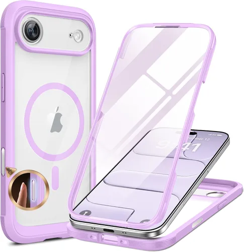 Vista 135 de Miracase Glass Series - Funda para iPhone 11 de 6.1 pulgadas, funda resistente de cuerpo completo mejorado con protector de pantalla de vidrio Negro