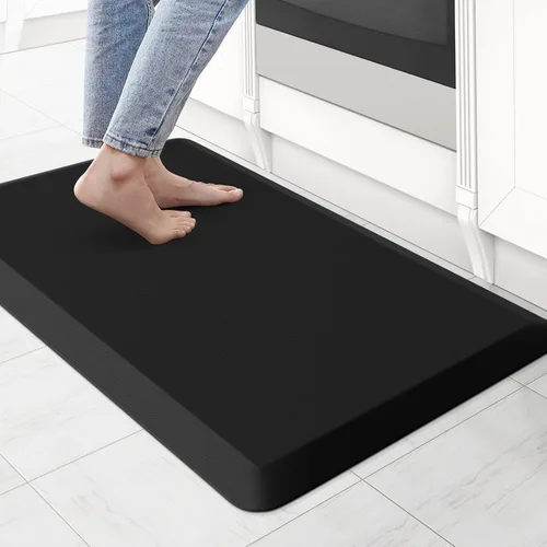 Vista 33 de KitchenClouds Alfombra de cocina acolchada anti fatiga, 17.3 x 60 pulgadas, impermeable, antideslizante, tapete de escritorio cómodo, para cocina