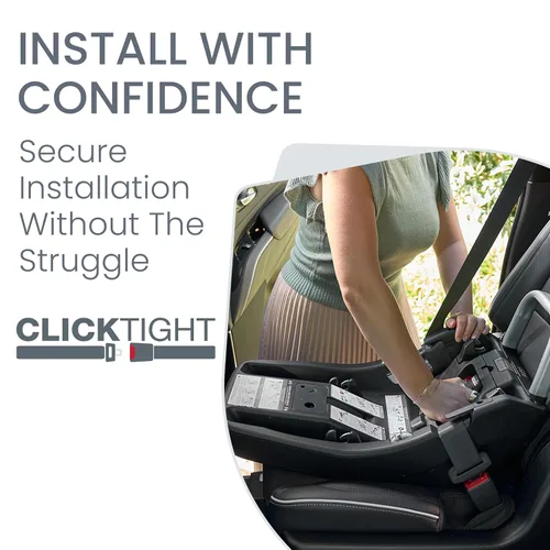 Vista 4 de Britax Willow SC - Asiento infantil para automóvil, asiento de automóvil orientado hacia atrás con base alpina, tecnología ClickTight, sistema
