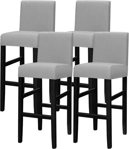 Vista 34 de Lellen - Fundas para taburete de bar de jacquard, fundas para silla de taburete de bar, fundas para silla de bar, fundas para taburete de bar