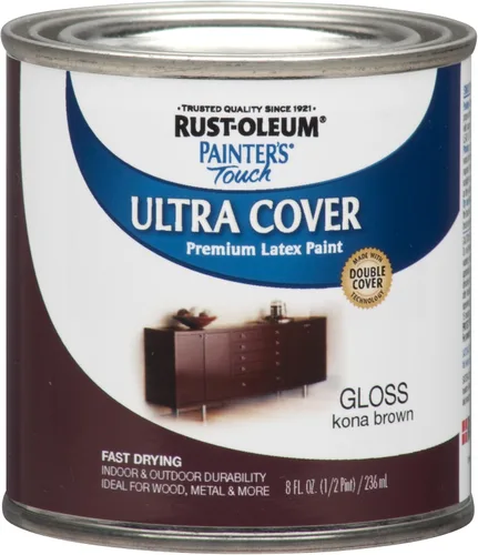 Vista 27 de Rust-Oleum 1922502-2PK Painter's Touch - Pintura de látex, cuarto de galón, azul marino brillante, 32 onzas líquidas (paquete de 2)