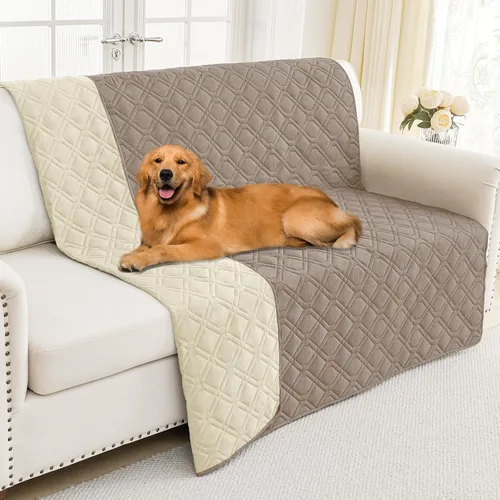 Vista 92 de Smiry Funda impermeable para cama de mascota, suave y lavable, para cama, sofá, reversible, perros pequeños, medianos, grandes, gatos, diseño