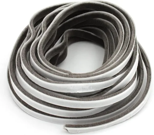 Vista 8 de AcbbMNS Burlete autoadhesivo de 32.8 pies de largo x 0.35 pulgadas de ancho x 0.2 pulgadas de alto, color gris, para puerta, ventana, resistente a