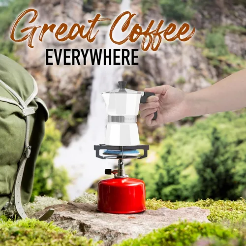 Vista 6 de Zulay Moka Pot - Cafetera para estufa de café expreso, a prueba de fugas, acero inoxidable, fácil de limpiar, mango y perilla resistentes al calor