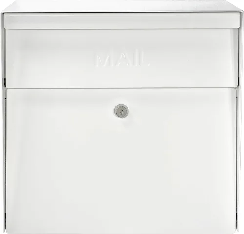 Vista 2 de Mail Boss 7169 Buzón de Seguridad Metro con Cerradura para Montaje en Pared, Blanco Alpino