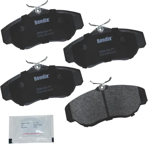 Vista 371 de Pastillas de Freno Delanteras Cerámicas Bendix Priority1 CFC430A para Modelos Selectos INFINITI G35, I30, Nissan 350Z, Altima, Juke, Maxima, Sentra