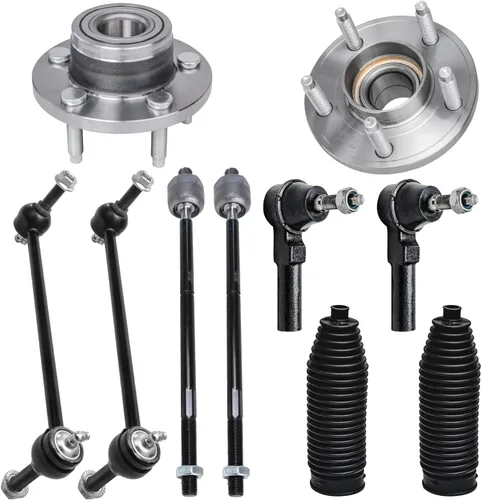 Vista 184 de Detroit Axle - Kit de 4 piezas de manguetas de dirección para Honda Civic 2006-2011, 2 manguetas de dirección delanteras y bujes de ruedas
