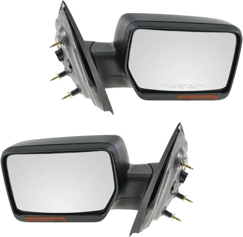 Vista 241 de TRQ Conjunto de 2 piezas de espejo lateral para conductor y pasajero, ajuste eléctrico, sin calefacción, sin memoria, color negro, compatible