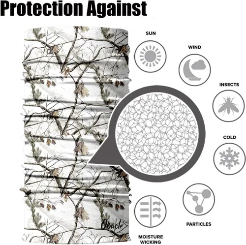 Vista 8 de Obacle Polaina de cuello para protección contra el polvo, el viento, el sol, para hombres y mujeres