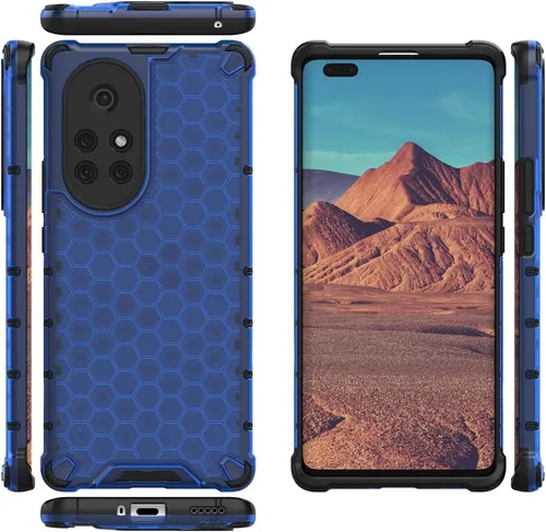 Vista 269 de Pzwoxukhov Funda compatible con Huawei Nova 3i, compatible con Huawei P Smart+ 2018 Honeycomb Anti-Drop Shock-Absorbing Case Negro