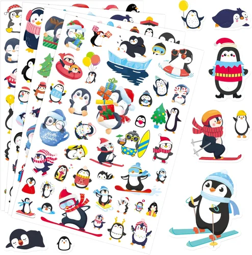 Vista 8 de Lindas calcomanías de acuarela de safari, bosque, animales, dinosaurios, peces, 715 unidades para niños pequeños, adolescentes, calcomanías