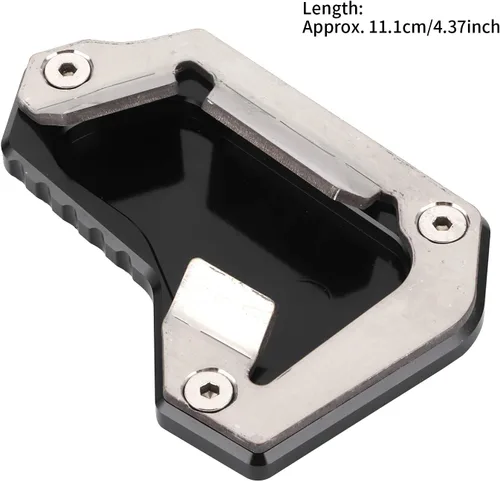 Vista 3 de Qiilu Para Triumph 1200 Accesorios Moto Kickstand Extensión Pad Kickstand Extensión Pad Soporte lateral Ampliador Ajuste para Triumph 1200 Explorer