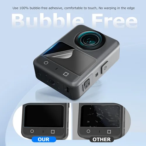 Vista 5 de STARTRC PHOTO Protector de pantalla para DJI Osmo 360 para accesorios de cámara Xtra Sphra360, película de vidrio templado Ultra HD para cámara Osmo