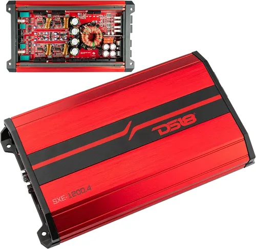 Vista 10 de DS18 SXE-1200.4/BK Amplificador de Coche Estéreo de Rango Completo Clase A/B de 4 Canales 60x4 RMS @4 OHM 1200 Vatios - Potente y Compacto