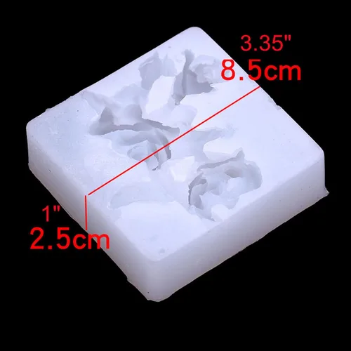 Vista 2 de Molde de silicona en forma de ramo de rosas, molde de fondant, molde de chocolate, molde de arcilla polimérica, molde de joyería, molde de resina